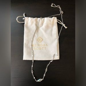 Kendra Scott silver stone adjustable choker necklace